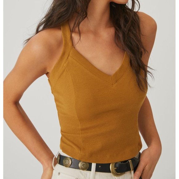 Anthropologie Knit  2-Piece Sweater & Tank Set Brown Small - Picture 4 of 13